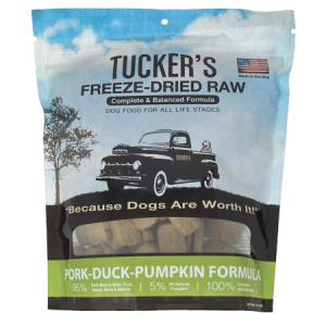 Tucker's Freeze Dried Raw Dog Food, Pork, Duck & Pumpkin Formula