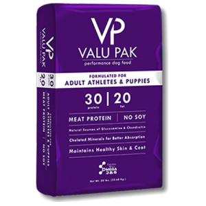 Valu-Pak 30-20 Adult Athlete Dog & Puppy Formula Dry Dog Food - Arcola Feed